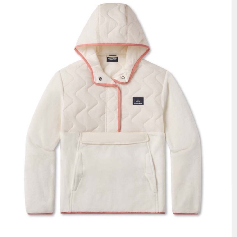 Southern Marsh Paige Marsupial Fleece Pullover in Oatmeal Size XS